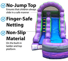 TentandTable 12FT Commercial Inflatable Water Slide & Blower, Purple Marble