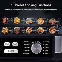 Eoweiot Electric Grill and Air Fryer Combo,Multifunctional with Smart Temperature Control for Outdoor Cooking and Healthy Meal Prep