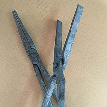 Blacksmith Tongs Blacksmith's Tong Flat Tongs Anvil Vise Forge 36-110 cm Blacksmith's Tongs for Engineer Blacksmith Forge,110cm