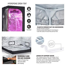 TopoLite Complete Hydroponic Grow Tent Kit with 1800W LED Light and 6" Carbon Filter 60"x60"x80
