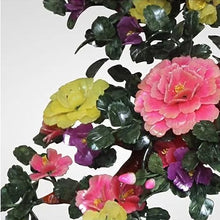 SYRIS Simulation Potted Plants Bonsai Tree Lobby Crafts Jade Carving Peony Bonsai Living Room Home Snei Decorations Office Floor Decorations Fake Plant Greenery Decor for Desk