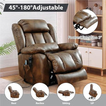 HTERWQEA Extra Large Leather Power Lift Recliner Chair for Elderly
