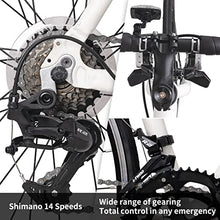 HH HILAND Hiland Road Bike 700c Racing Bike City Commuter Bicycle with 14 Speeds Drivetrain 50cm White
