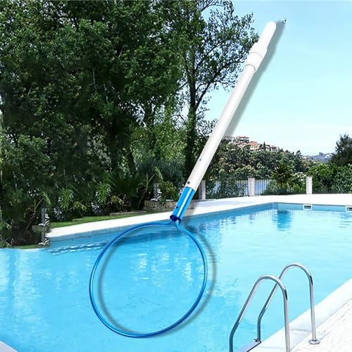 Oracra Pool Safety Hook Swimming Pool Safety Hook with Telescopic Pole, Emergency Rescue Hooks, 100-500cm Pool Lifesaving Equipment, Professional Multi-use Round Hooks(500cm(16.4ft))