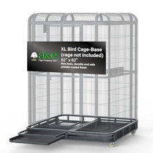 A&E Cage Co Aviary Base for WI6262 Walk-in Cage, 62"x62"x9" Black