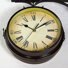 YHdtUO Garden Clock Outdoor Waterproof Retro 3D Stereo 12-Inch Resin Wall Hanging Home Kitchen Living Room Decoration,