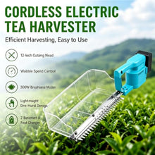 HiJiuAn 800w Hedge Trimmer, 11.8in Cutting Length, with 2 Batteries, Handheld Cordless Tea Harvesting Hedge Machine, for Gardening Modeling, Greening Pruning, Collecting Tea Leaves
