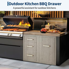 Fectiontool Outdoor Kitchen Drawer Cabinet Half Drawer Flush Mount