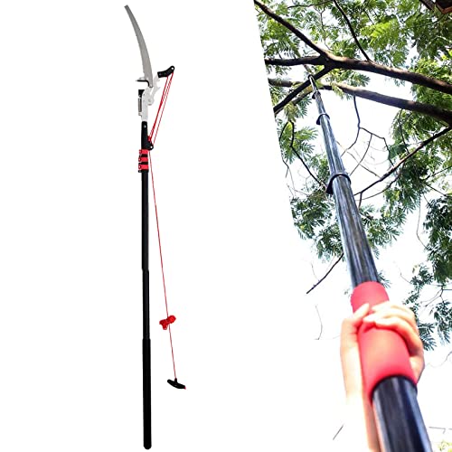 Telescopic Tree Pruner, Pole Pruning Saw Telescopic Tree Pruner Pole Trimmer Extendable Gardening Tool Telescopic Pole Saw-18FT