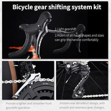 SAVADECK Carbon Fibre Road Bike Hydraulic Oil Disc - Twilight-Orange
