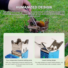 Multi-Fuel Fire-Powered Generator, Portable Waterproof Charging Camp Stove, With Foldable Design