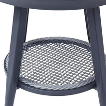 Furniture of America Chauncy Aluminum 3-Piece Outdoor Bistro Set in Gray