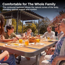EAST OAK Signature 7-Piece Outdoor Dining Set Dark Grey