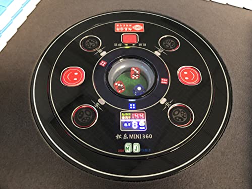 usamjtable Roller Coaster Style 40mm Folding Automatic Mahjong Table Gray with 2 Tile Sets & Dust Cloth