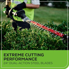 Greenworks 82V 24 in Cordless Pole Hedge Trimmer, 2.5 Ah Battery, Charger
