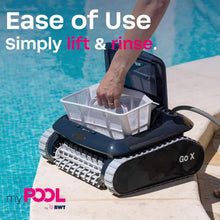 BWT myPOOL GO X Robotic Pool Vacuum, Lightweight Automatic Pool Vacuum Robot with Gen Core 7 Smart Navigation, Anti-Tangle Cable, Single Fine Filter, for Inground & Above Ground Pools Up to 49ft