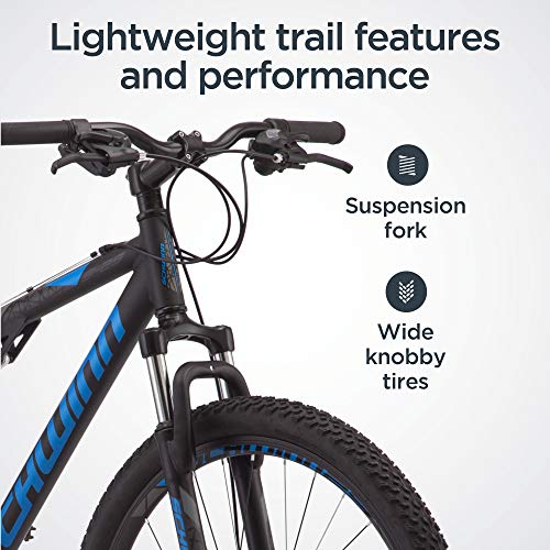 Schwinn S29 Mountain Bike 29-Inch 21-Speed Aluminum Matte Black/Blue