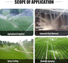 IMOSEI Heavy-Duty Metal Pulse Sprinkler, Lawn Sprinkler Gun, with 18mm/20mm/22mm Replacement Nozzle, Range Diameter 40-100 Meters, Working Pressure Adjustable 4-8bar, for Outdoor Use