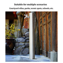 Outdoor Stainless Steel Antifreeze Garden Water Column, Independent Water Column with Faucet in Courtyard Square, Weatherproof Garden Water Pump, Fountain Faucet for Garden Irrigation and Car Washin
