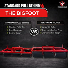 Pull-Behind Bigfoot Sticker Burr Roller Remover Yard Tool - USA Made, Our Largest Burr Remover Tool for Fast & Efficient Burr Removal - Patented Goat Head Roller and Picker - 36" Wide Maximum Coverage