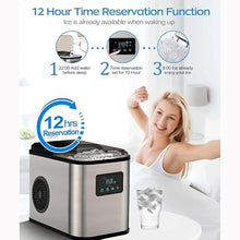 TEDILUVI Countertop, Portable Ice Maker Machine 28lbs/24Hrs 6 Mins/9 Pcs Mini with Self Cleaning