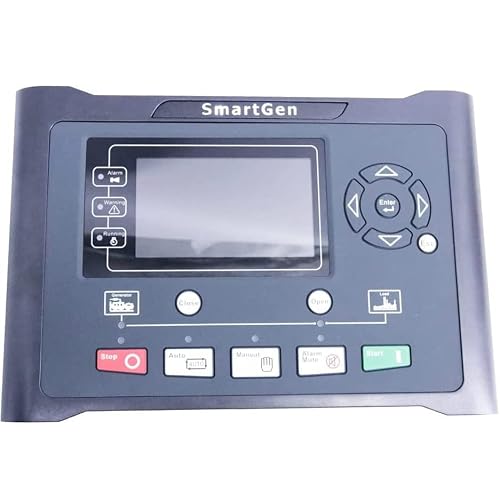 QIUSUO Remote Auto Start/Stop Generator Genset Monitoring Module Engine Genset Controller with Ethernet Port Schedule Function Power Supply Range DC(8 to 35)V for Single Automation Systems