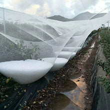 ERRULAN Hail Netting for Garden Plants, White Anti Bird Netting for Fruit & Vegetable Protection, Reusable Pond Breeding Net for Above Ground Pool (Color : Wxh, Size : 8x20m/26x66ft)