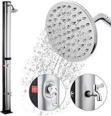 CFDZCP Outdoor Shower kit Solar Shower for Garden Outdoor Swimming Pool Camping Tank 10 Gallon，Temperature and Pressure Adjustable ， for Backyard Poolside Beach Pool Spa Garden Shower