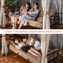 vhdurike Deluxe Patio Porch Swing, Outdoor Gazebo Swing Chair, Pop-Up Instant Gazebo Tent, Heavy Duty Canopy for Patio Garden Poolside Backyard
