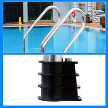 Pool Ladder 304 Stainless Steel Swimming Pool Handrail 250LBS Load Capacity for Indoor and Outdoor 1-1.4m Pool/Silver / 3 Step (Silver 3 Step)