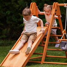 Avenlur Juniper 4-in-1 Outdoor Play Gym with Swing, Slide, Ladder, Climbing Wall - Indoor/Outdoor