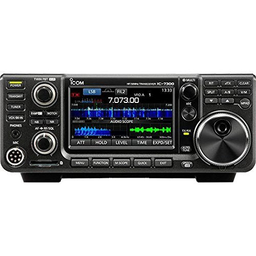 Icom IC-7300 Radio Programming Bundle with Nifty Guide and Ham Guides Pocket Reference Card Black