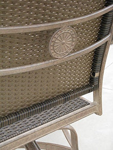 Santa Clara Outdoor Patio 7 pcs Dining Set Dark Bronze Cast Aluminum (Set with 6 Regular Chairs)