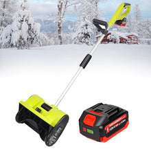 Electric Snow Blower, Rechargeable 20V/4.0Ah High Power Electric Snow Shovel, Snow Break Home Use Snow Plow, Shovel 13.2" in Width, 8" in Depth, 26.5' ft Throwing Distance