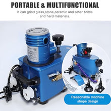Electric Small Glass Edging Machine,Edge Glass Grinding Machine 8000r/Min,Portable Glass Edger,Wheel Straight Round Bevel Edge Grinder Polishing Edge Machine,5mm