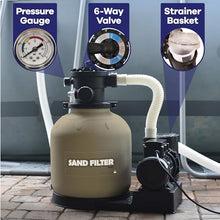 GAME | 16-Inch Sand Filter System | 0.75 HP Pump | 3698 GPH