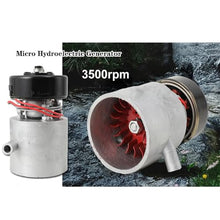Portable Water Turbine Generator 1000W 110V Aluminum Alloy Miniature Water Turbine Generator Home Lighting TV Electric