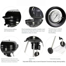 MZGYYD Portable Kettle Charcoal Grill,BBQ Grill with Temperature Control, Two Wheels for Outdoor Picnic Patio Backyard Camping