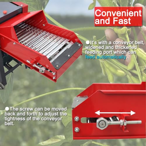 HayWHNKN Chaff Cutter Straw Corn Pulverizer Machine Red