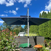 OROTLECT 132" Square Cantilever Umbrella With Base,Navy