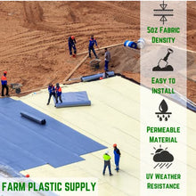 Farm Plastic Supply - Woven Driveway Fabric 5oz - 6' x 250' - Commercial Landscape Fabric, Drainage Underlayment, Under Gravel