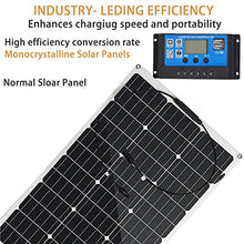 RENJJPBO Solar Panels 80 Watt 20 Volt, High-Efficiency Monocrystalline PV Module Power Charger for Power Station RV Camping Off Grid