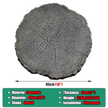 Elitix Stepping Stone Log Look Step Outdoor Large Stones 14" / 18" / 21", Stepping Garden Stone for Gardening Decorative, Walkway Pavers for Pathway Lawn Funeral(Color:Medium,Size:4-pcs)