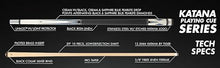 KATANA KAT03 Pool Cue Cream/Black Sapphire Blue Diamonds 20oz