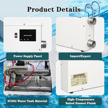 HJGJYWLQ Electric Pool Heater for Above Ground Pool, 220V Water Warmer with Touchscreen Thermostat, 316 Stainless Steel Fast Heating for Small Pools, Spas and Hot Tubs 11kw
