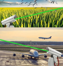 FXNFXLA Automatic Bird Chaser Laser Deterrent, 360° Laser Bird Repellent, App Control Bird Scare Devices, Outdoor Multi-Mode Intelligent Animal Repeller, for Orchards, Farms & Airports B