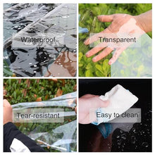 Waterproof Transparent Tarpaulin Side Panels for Gazebo,PVC Plastic Tarpaulin,Outdoor Clear Tarp Curtains with Zip,Pergola Porch Carport Partition Curtains,with Grommets,W×H-3 * 3m(9.8 * 9.8ft)