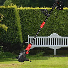 Lawn Mowers Household Lawn Mower Small Electric Lawn Mower New Metal Material Handheld Lawn Mower Light and Convenient Household Lawn Mower (Black Bat (Black Battery*1)