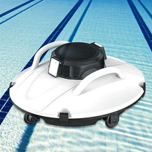 KANGJIEM 30W Cordless Automatic Pool Cleaner, 90° Climbing Wall Swimming Pool Cleaning Robot, with 180 Mins Running Time, Strong Suction, Dual Motors, with Top Handle