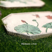 Etlegor Rectangle Garden Stepping Stones Set, New Chinese Style Stepping Stone Anti Slip Villa Paving Stones for Yard, Pathway, Landscaping (Color : 6PCS, Size : 45x27x2.5cm)